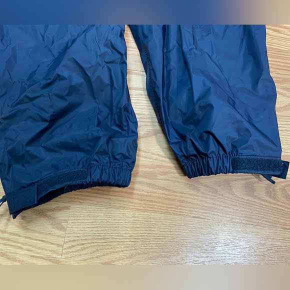 Wetskin Men’s Jacket+ PANTS Size XL Hood Rolls Into Collar Blue/Green Waterproof - Picture 10 of 10